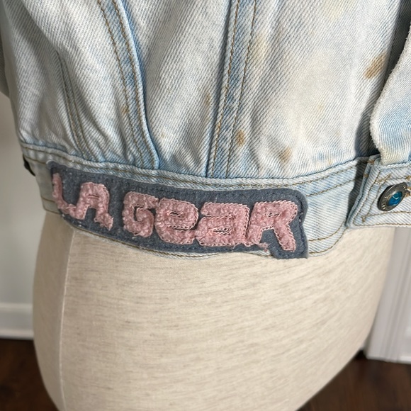 LA GEAR  Jean Jacket with rhinestones - Picture 4 of 16